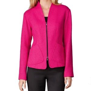 LAFAYETTE 148 Pink Full Zip Blazer